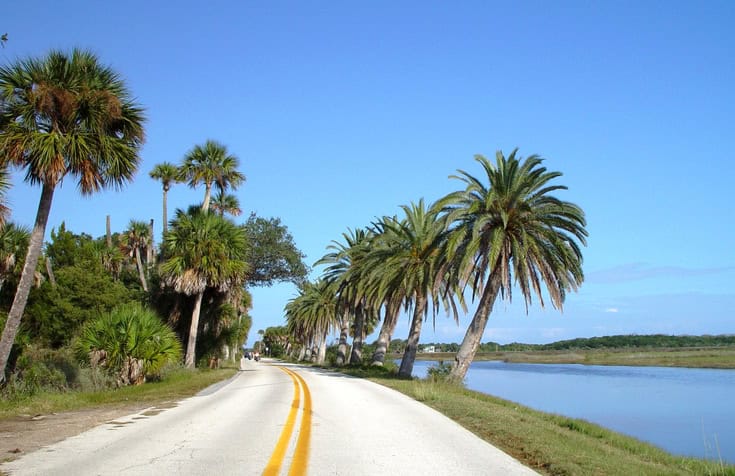 Scenic High Bridge road, Bulow state park, Mound Grove, Volusia County Fla