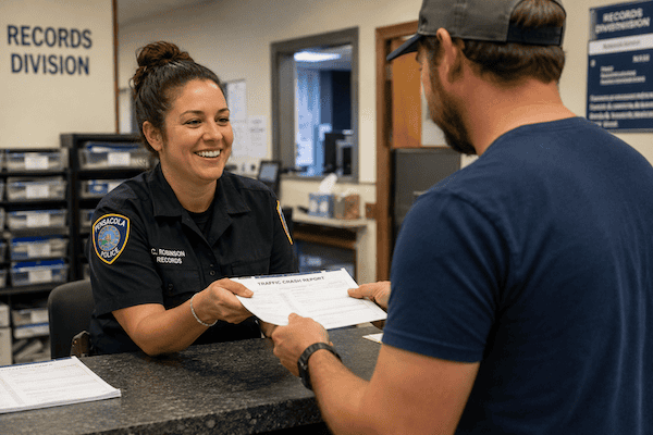 how to get your car accident report in Pensacola, FL